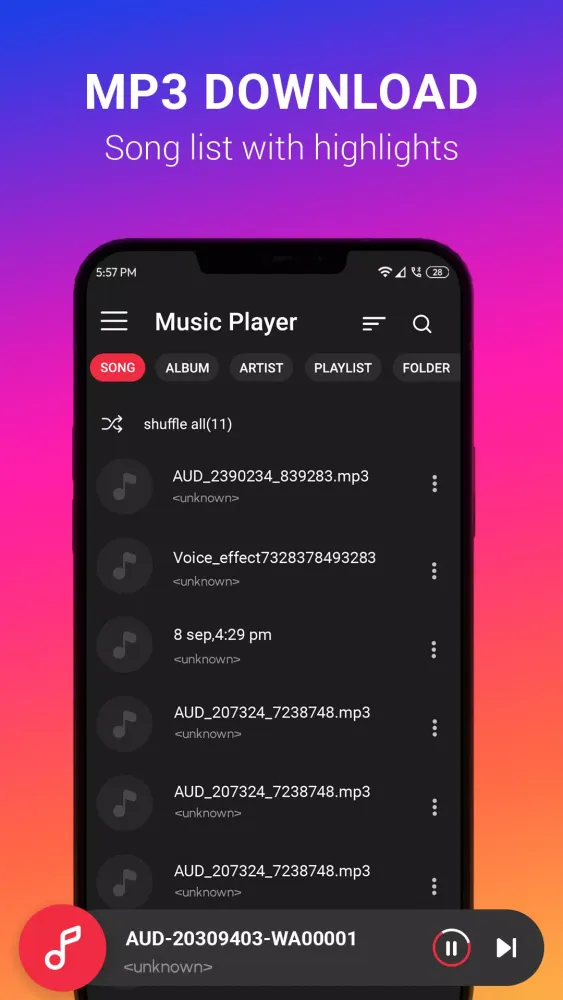 Tangkapan layar Mp3 downloader -Music download