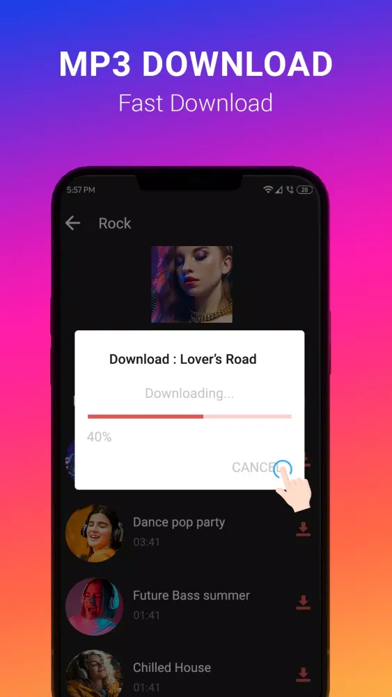 Tangkapan layar Mp3 downloader -Music download