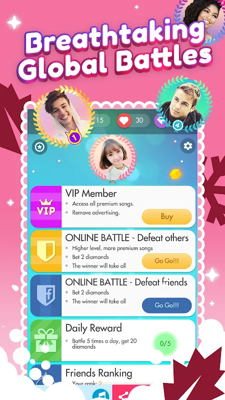 Captures d'écran de Piano Challenges 2