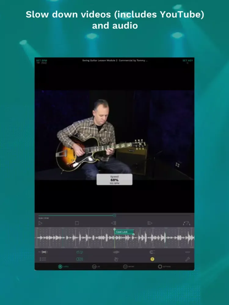 ภาพหน้าจอของ Music Tempo Slow Down iPad 
