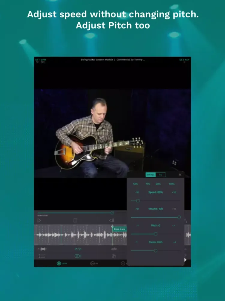 ภาพหน้าจอของ Music Tempo Slow Down iPad 