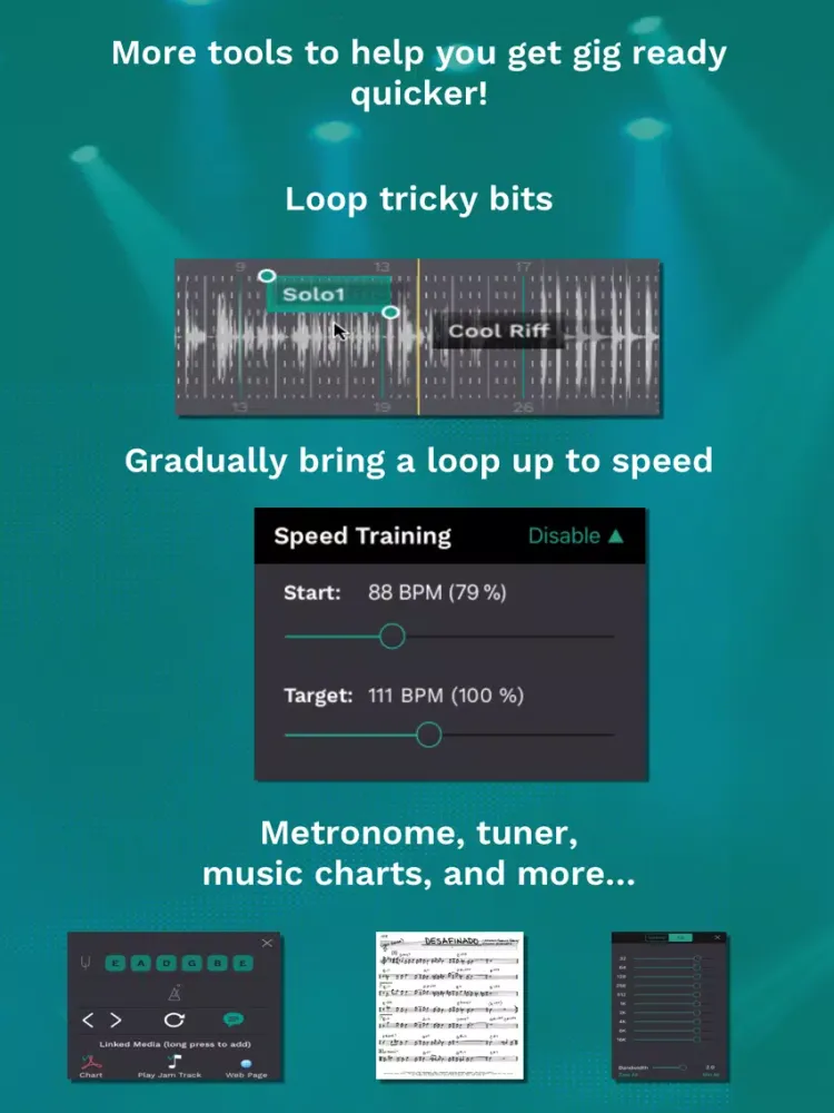 ภาพหน้าจอของ Music Tempo Slow Down iPad 