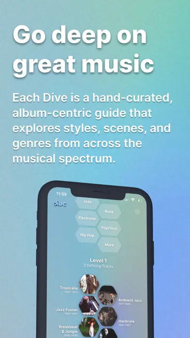 Dive - Music in Context Ekran Görüntüleri