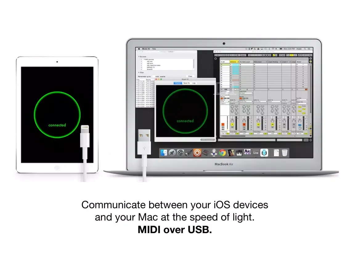 musicIO: MIDI over USB iPad 应用截图