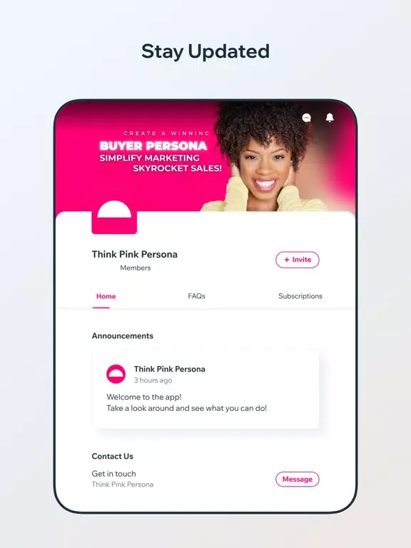 Think Pink Persona iPad  Ekran Görüntüleri