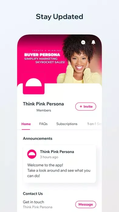 Think Pink Persona Ekran Görüntüleri