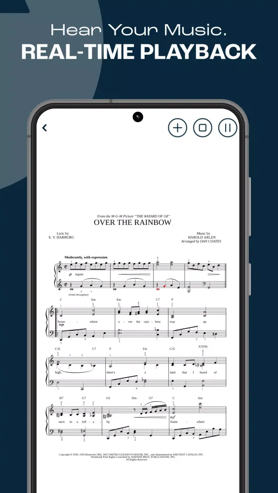 Zrzuty ekranu Musicnotes