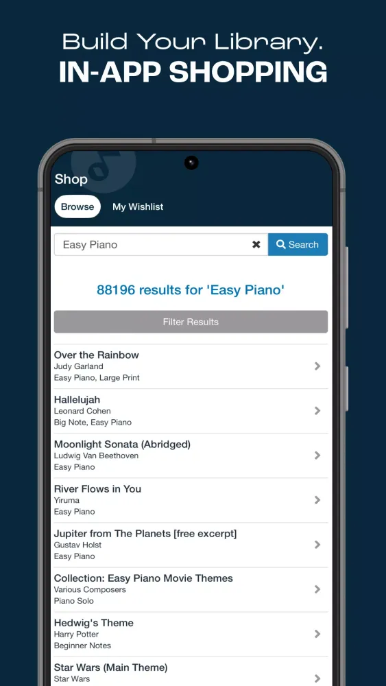 Zrzuty ekranu Musicnotes