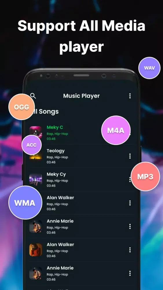 Ảnh chụp màn hình của Music Player