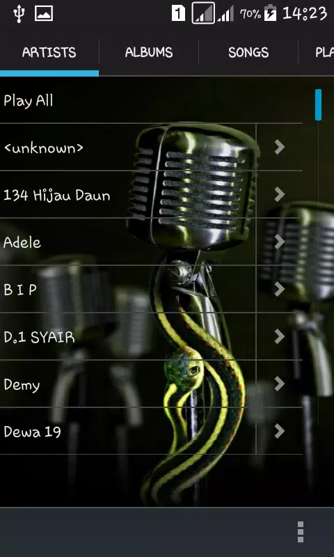 Tangkapan skrin Mp3 Player For Google