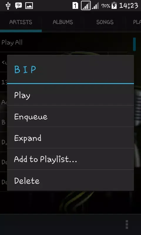 Tangkapan skrin Mp3 Player For Google