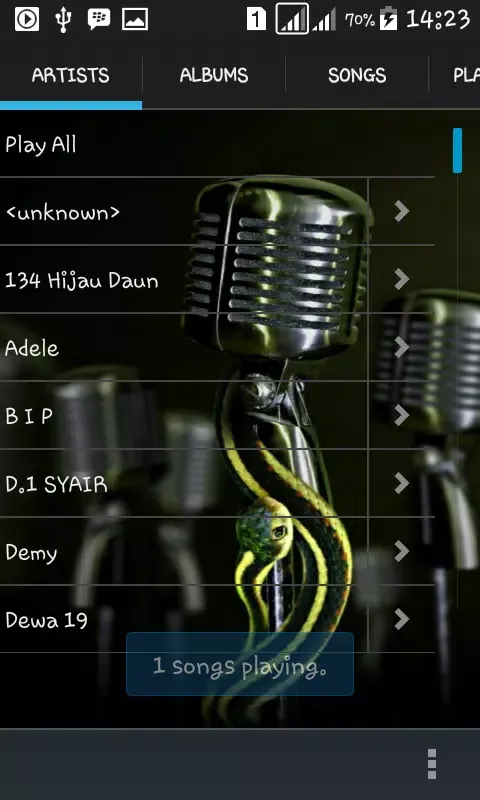 Tangkapan skrin Mp3 Player For Google