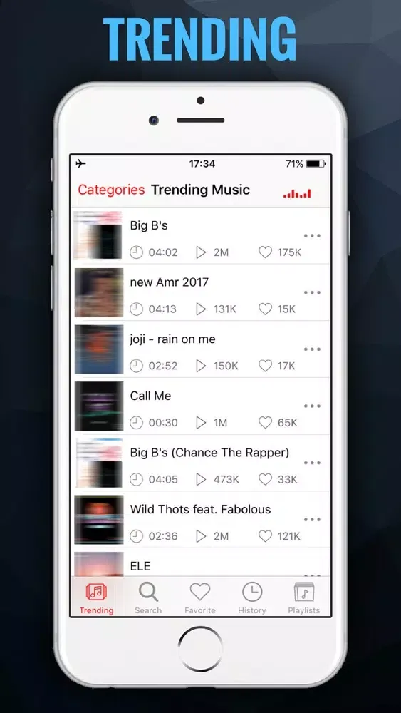 Ảnh chụp màn hình của iMusic BG - MP3 Songs Player & Fast Music Streamer