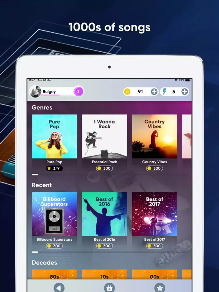 Tangkapan layar Beat The Intro - Music Trivia iPad 