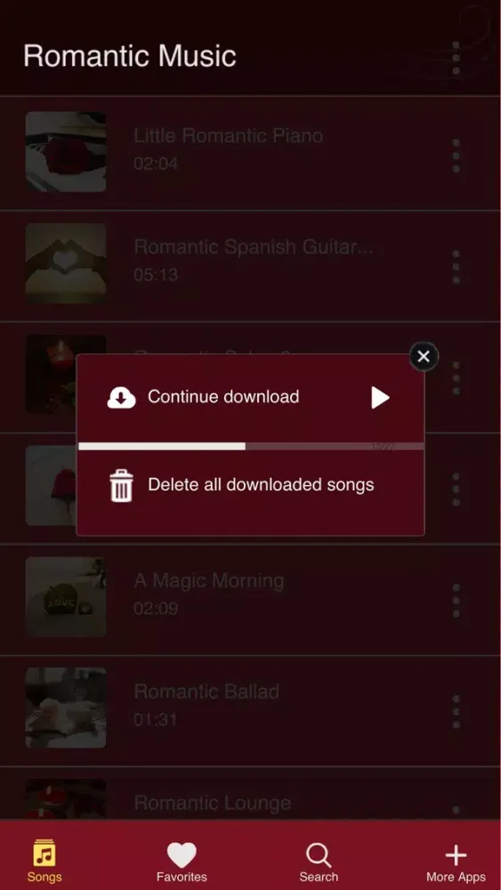 Captures d'écran de Love Songs and Romantic Music