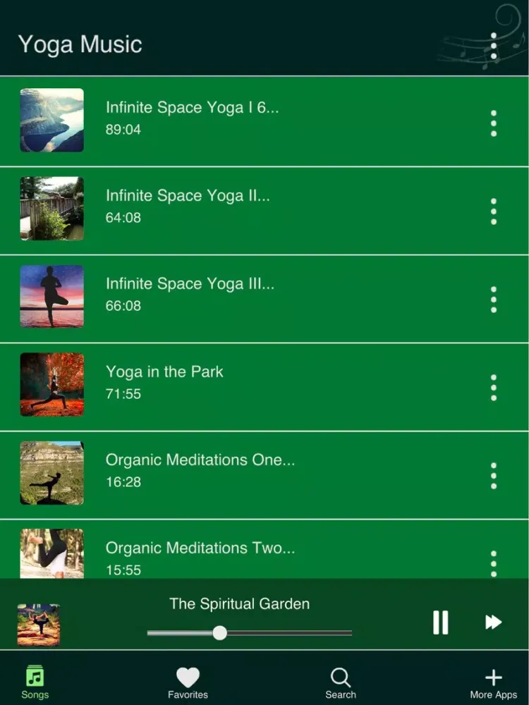 Relaxing Meditation Music for Yoga iPad  Screenshots