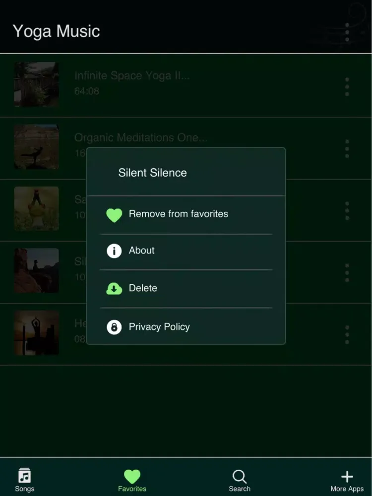 Relaxing Meditation Music for Yoga iPad  Screenshots