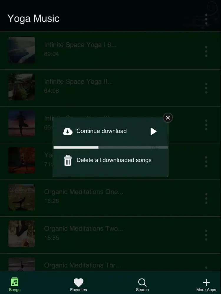 Relaxing Meditation Music for Yoga iPad  Screenshots