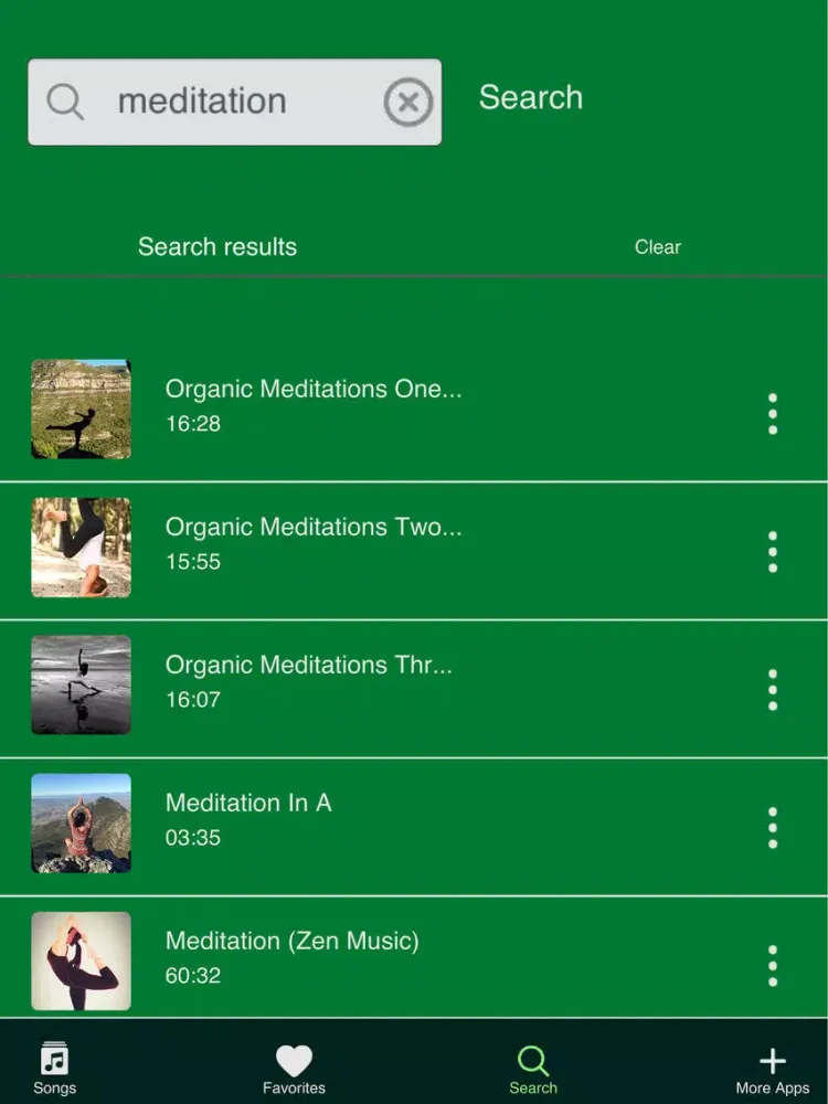 Relaxing Meditation Music for Yoga iPad  Screenshots