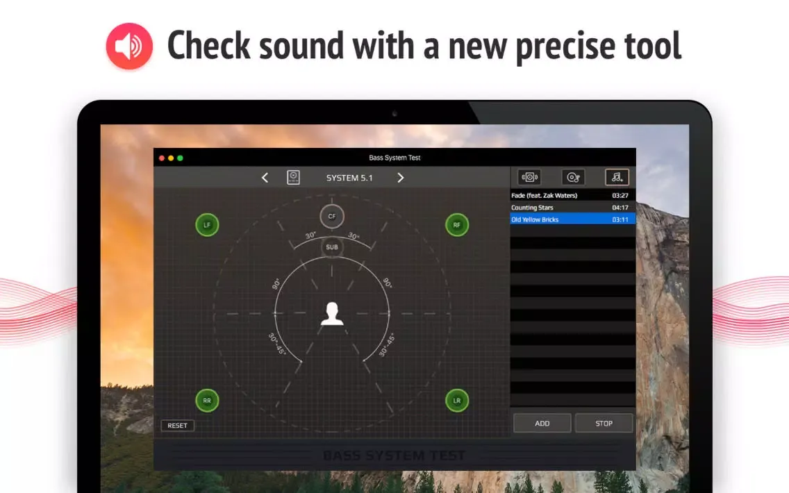 Bass System Test Screenshots
