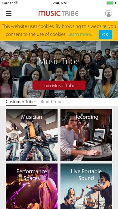 Music Tribe Community سکرین شاٹس