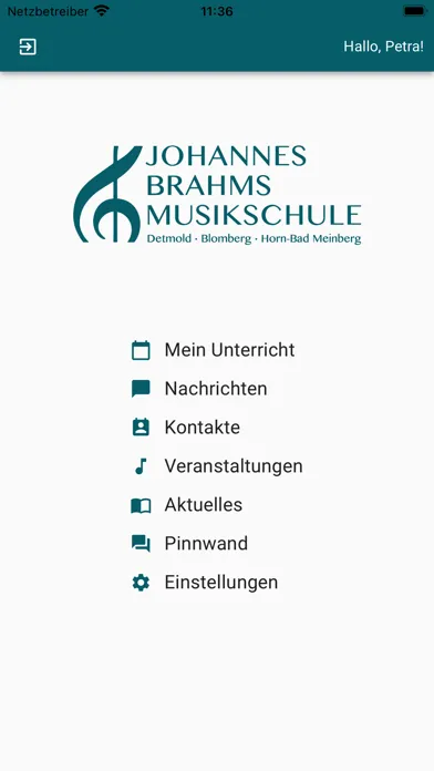 Capturas de tela do Johannes-Brahms-Musikschule