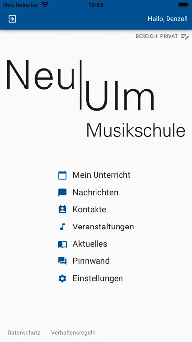 Zrzuty ekranu Musikschule Neu-Ulm