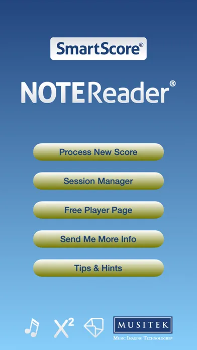 ภาพหน้าจอของ SmartScore NoteReader