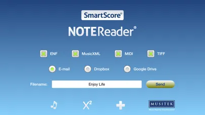 ภาพหน้าจอของ SmartScore NoteReader