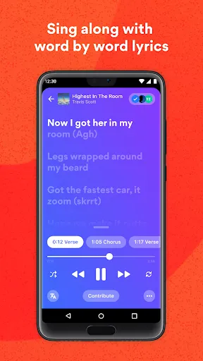 Capturas de pantalla de Musixmatch: lyrics finder