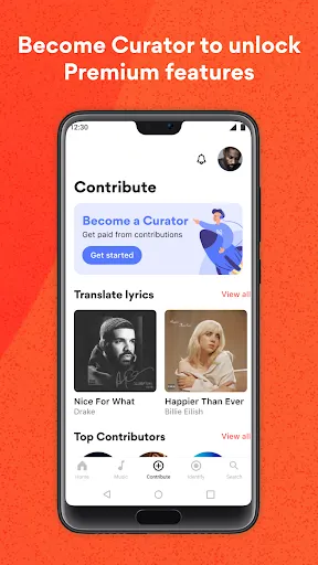 Capturas de pantalla de Musixmatch: lyrics finder