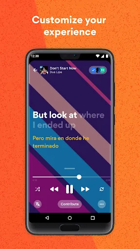 Capturas de pantalla de Musixmatch: lyrics finder