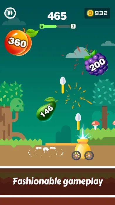 Captures d'écran de Knife Fruit Blast - Fruit Shot