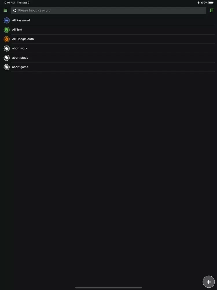 IPFS Password Manager iPad  Screenshots