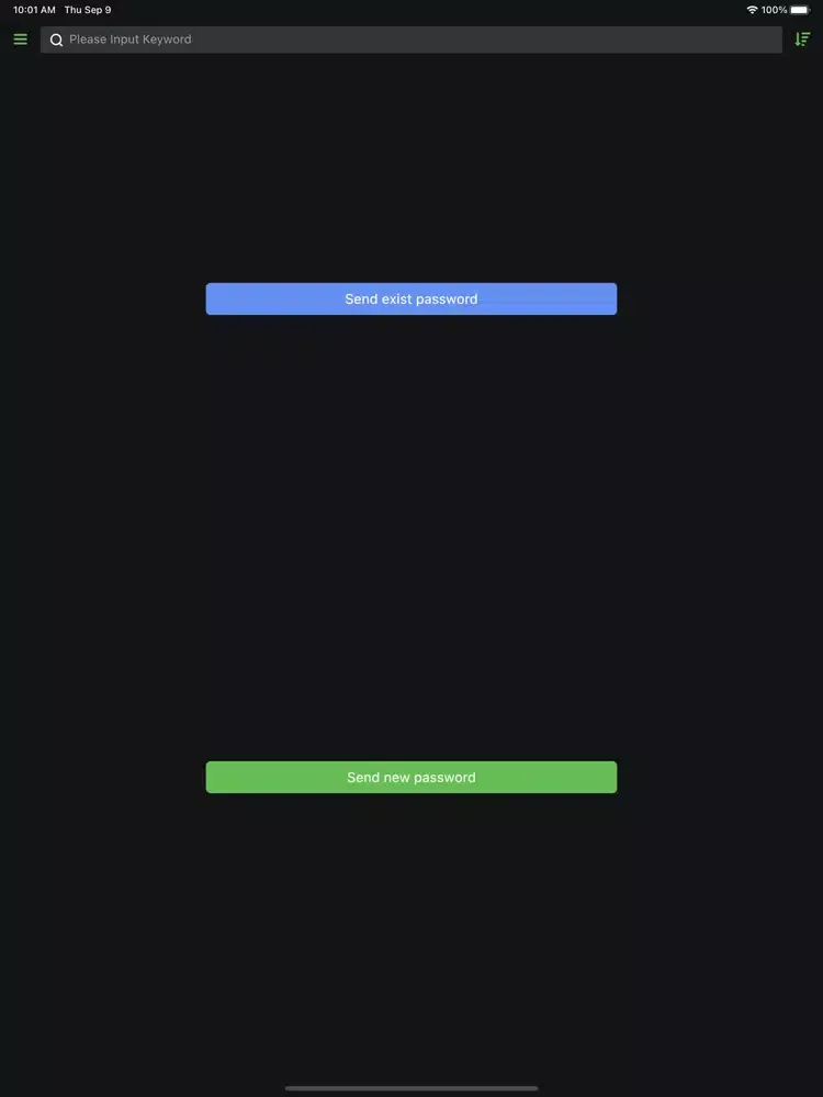 IPFS Password Manager iPad  Screenshots