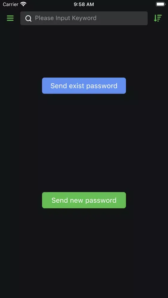 IPFS Password Manager Screenshots