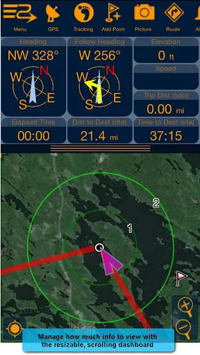 Zrzuty ekranu PathAway Outdoor GPS Navigator