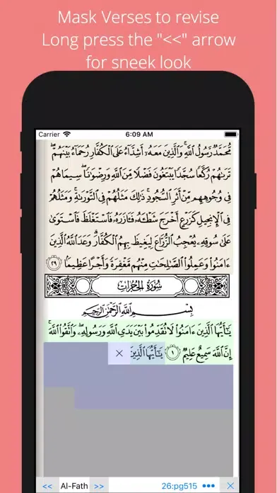 Capturas de tela do Quran Hafiz