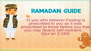 Capturas de tela do Ramadan (Siyam) Guide - Islamic Apps Series - From Quran / Koran (القرآن) Allah to Teach Muslims salat salah and dua!