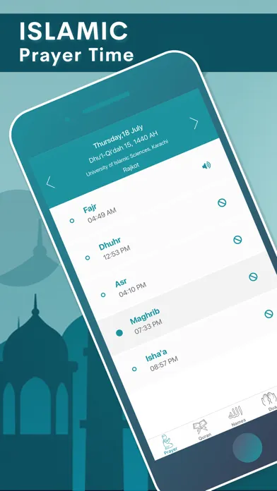 Muslim Prayer Azan Quran Qibla スクリーンショット