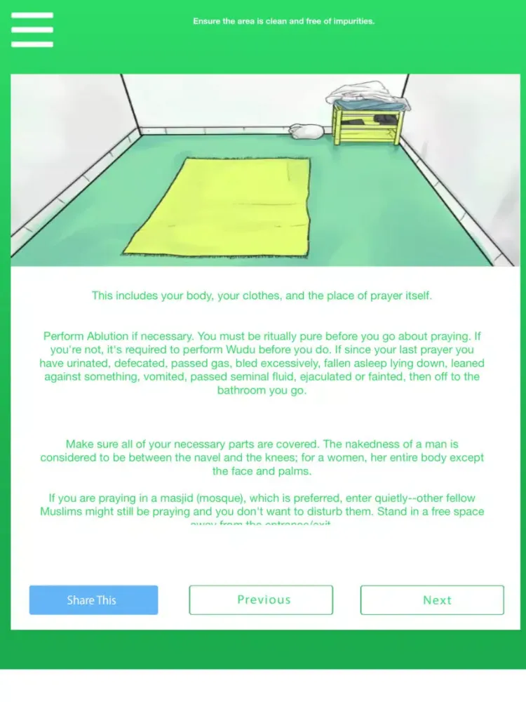 Screenshot di Step By Step Salah - How to perform Salah(Namaz) iPad 