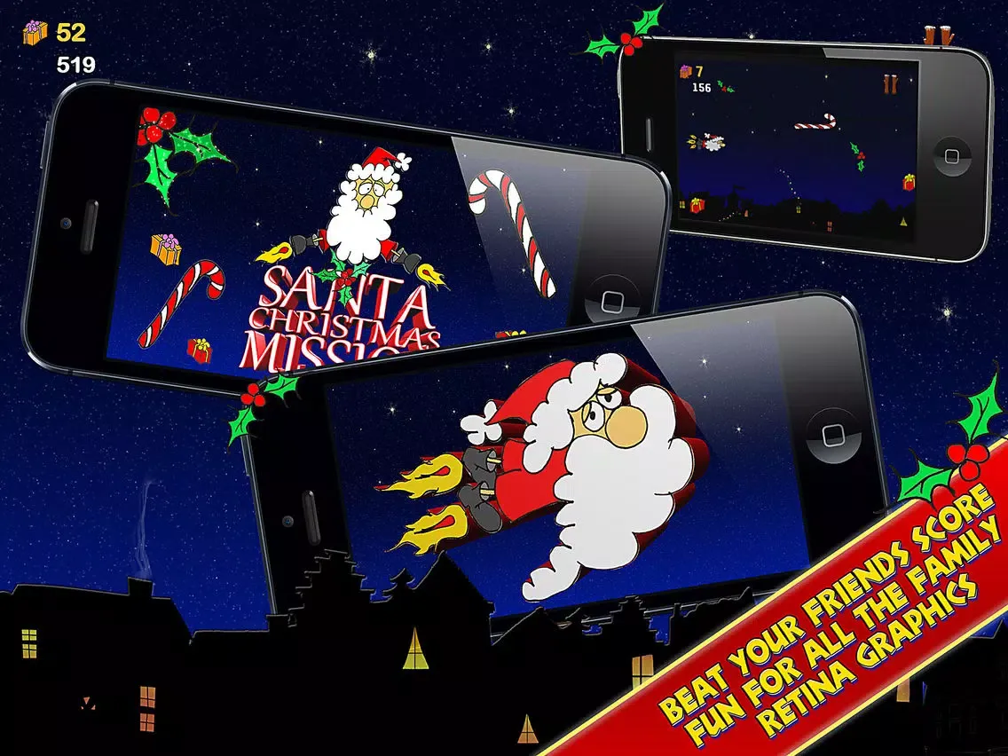 Santa Christmas Mission iPad  Ekran Görüntüleri