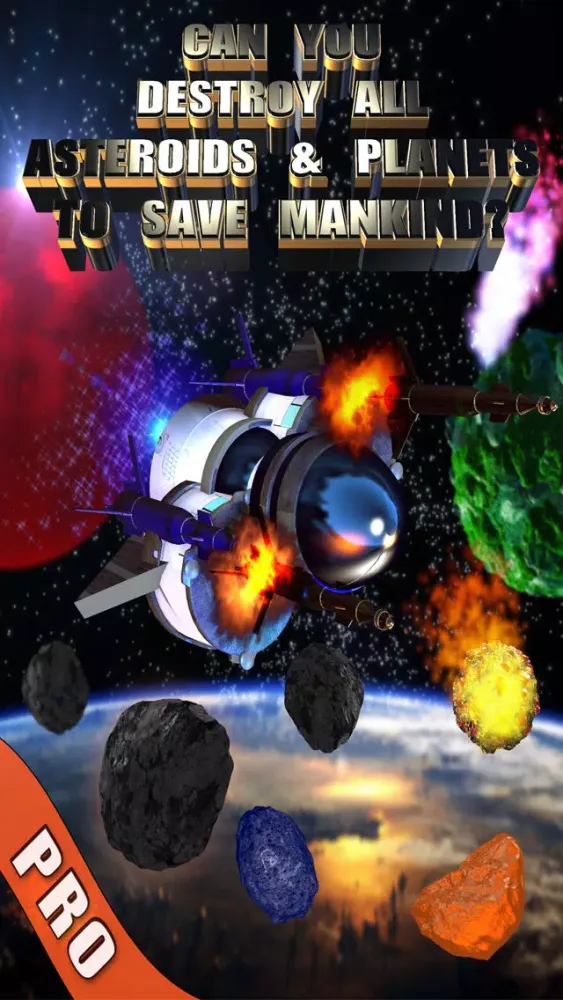 تصاویر Asteroids & Planets Clash - A Space Shooting Saga PRO