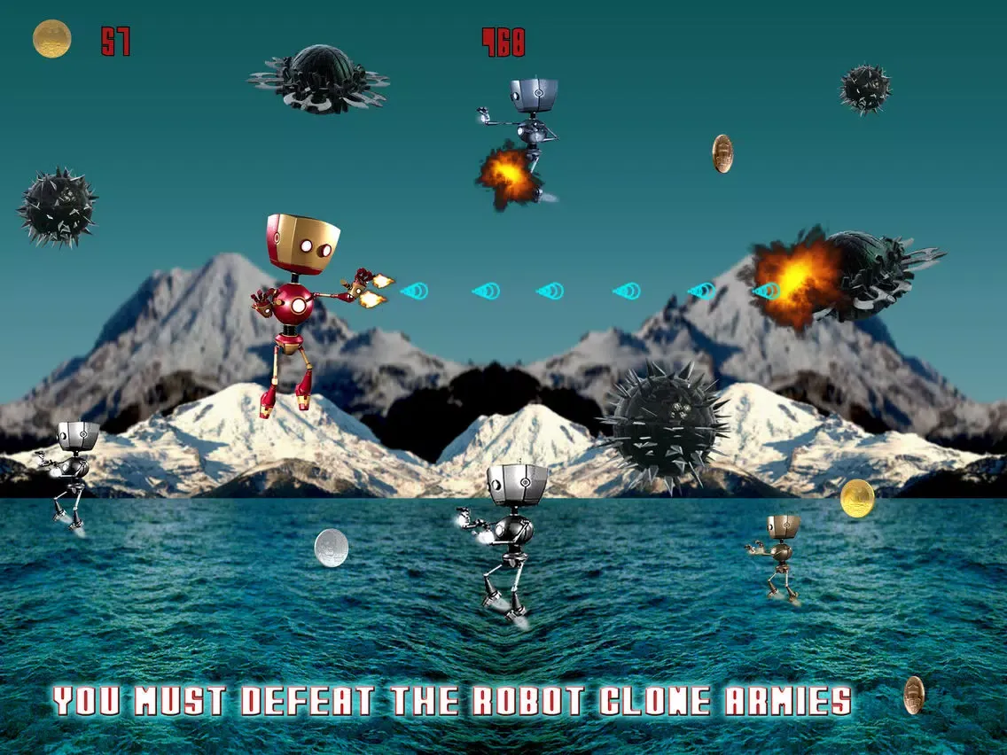 Cast Iron Robot Wars - Iron Man Shooting Edition iPad 應用截圖