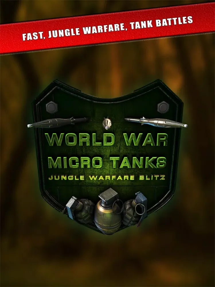 World War Micro Tanks - Jungle Warfare Blitz iPad 应用截图