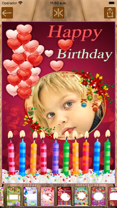 صور Create birthday photo frames