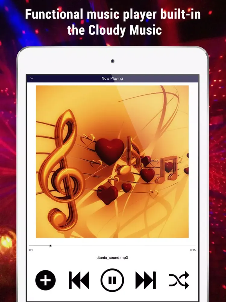Get Music Mp3 from Cloud App iPad  Ekran Görüntüleri