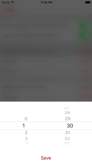 Screenshot di iLift and Rest - Gym Timer
