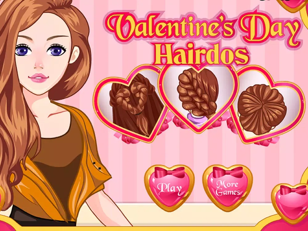 Tangkapan layar Valentine's Day Hairdos iPad 