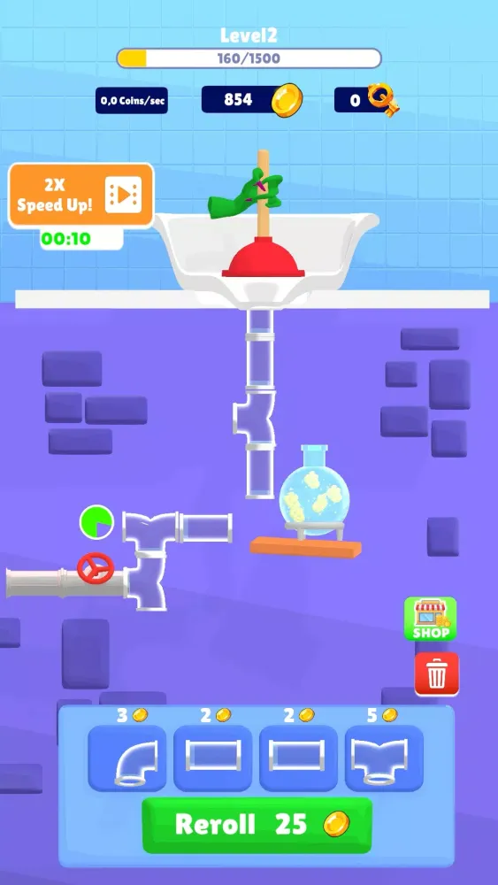 Capturas de tela do Plumber Idle